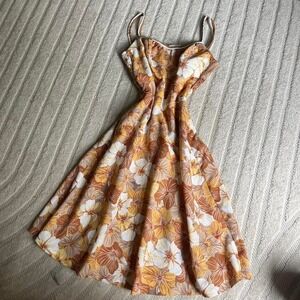 VTG 1980s De Weese Women Floral Hawaiian Sun Dress size 14 Floral Beach Party